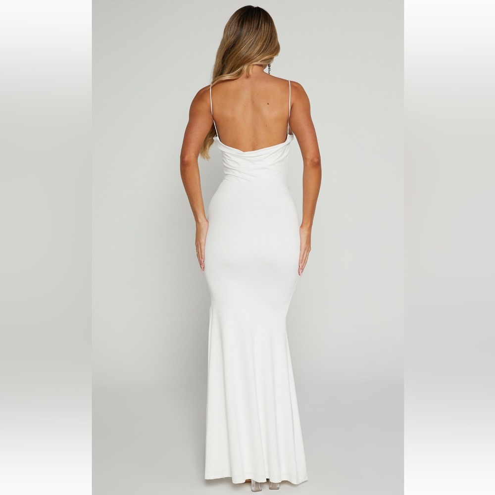 ivory maxi dress - Picture 3 of 4